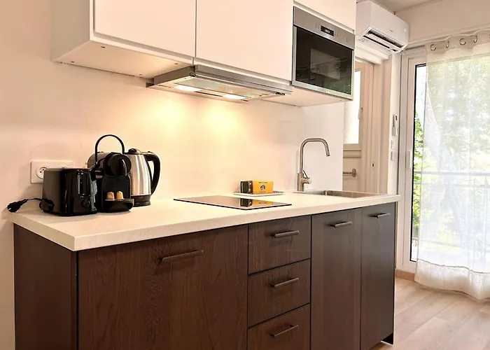 112 - Le Five, Studio, Clim, Terrasse, Parking Apartment *