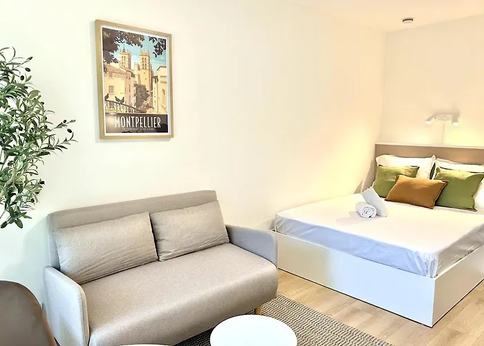 112 - Le Five, Studio, Clim, Terrasse, Parking Apartment Montpellier