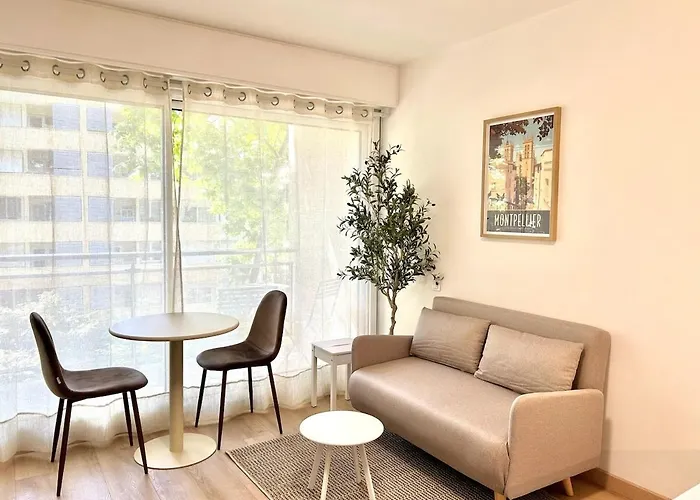 112 - Le Five, Studio, Clim, Terrasse, Parking Montpellier