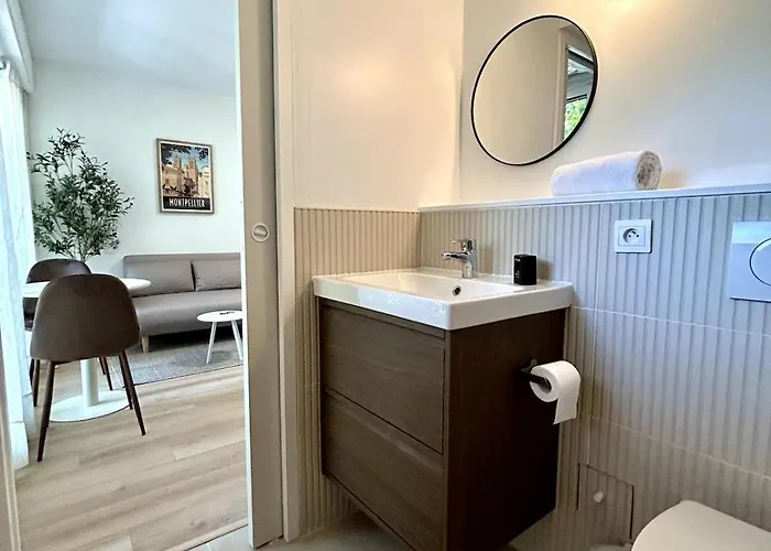 112 - Le Five, Studio, Clim, Terrasse, Parking Montpellier